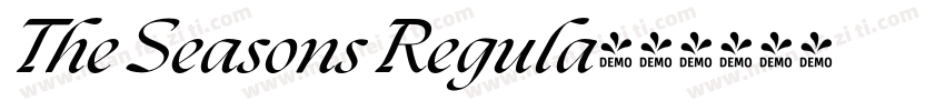 The Seasons Regula字体转换
